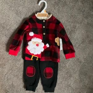 2 piece 12 mos long sleeve shirt/long pant Christmas Outfit